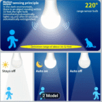 LED motion and light sensor bul