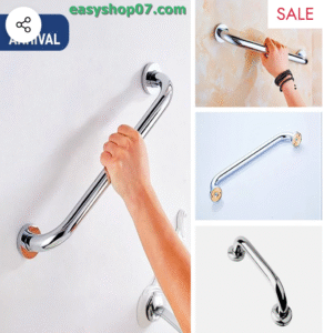 Stainless Steel Wall-Mounted Safety Handle – Anti-Slip Bathroom Support
